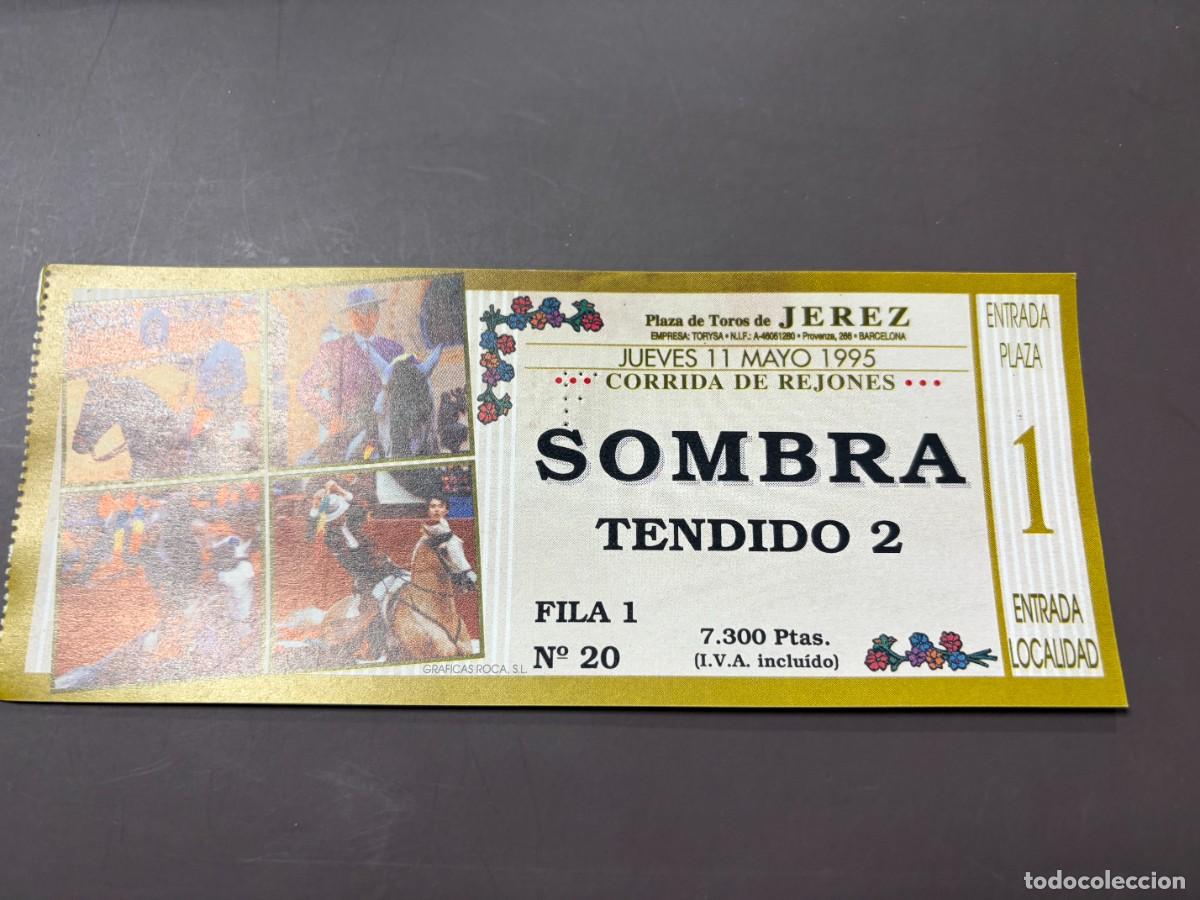 Tauromaquia: ENTRADA DE TOROS - PLAZA DE TOROS DE JEREZ - SOMBRA TENDIDO - JUEVES 11 MAYO 1995