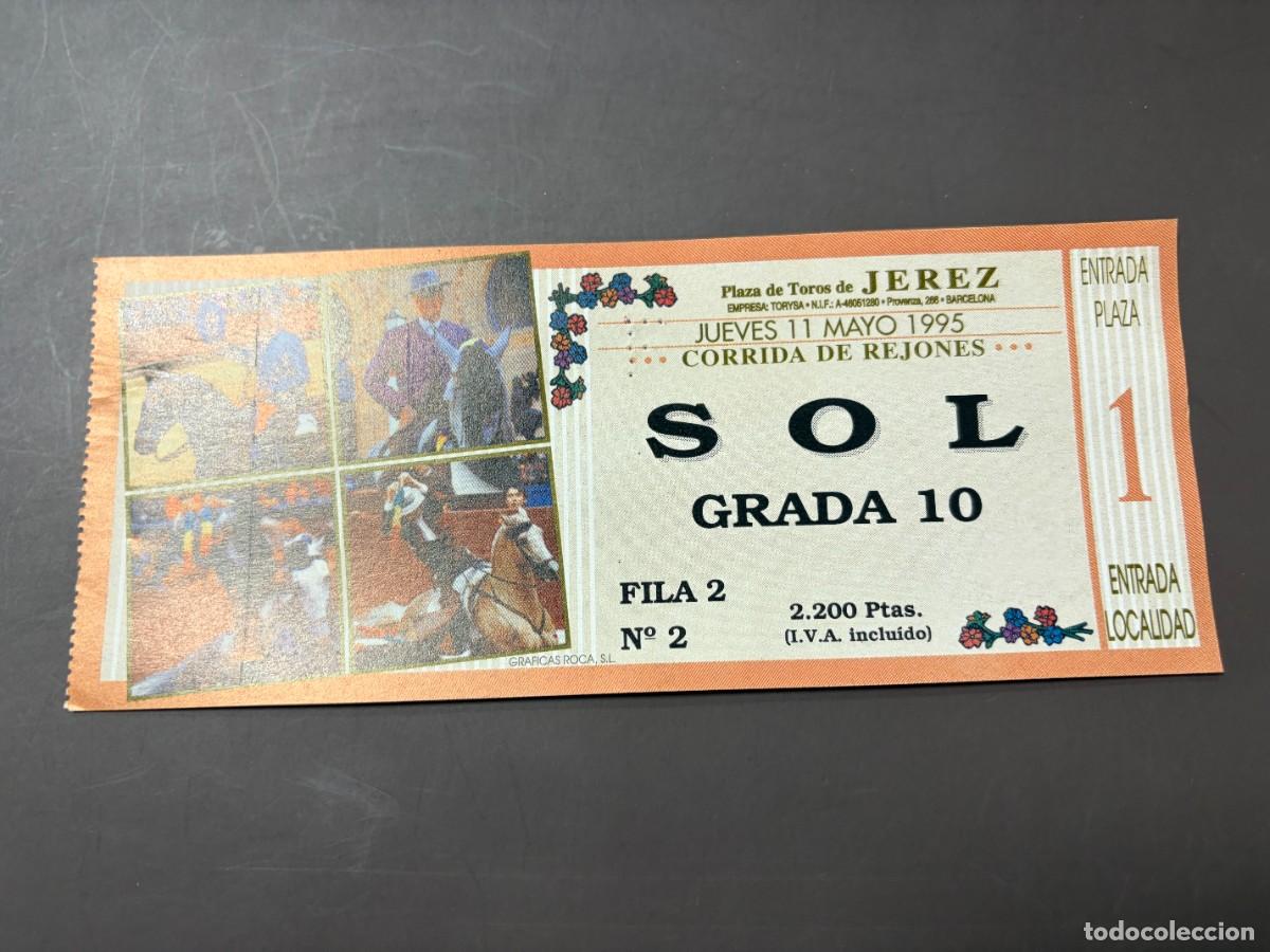 Tauromaquia: ENTRADA DE TOROS - PLAZA DE TOROS DE JEREZ - SOL GRADA - JUEVES 11 MAYO 1995