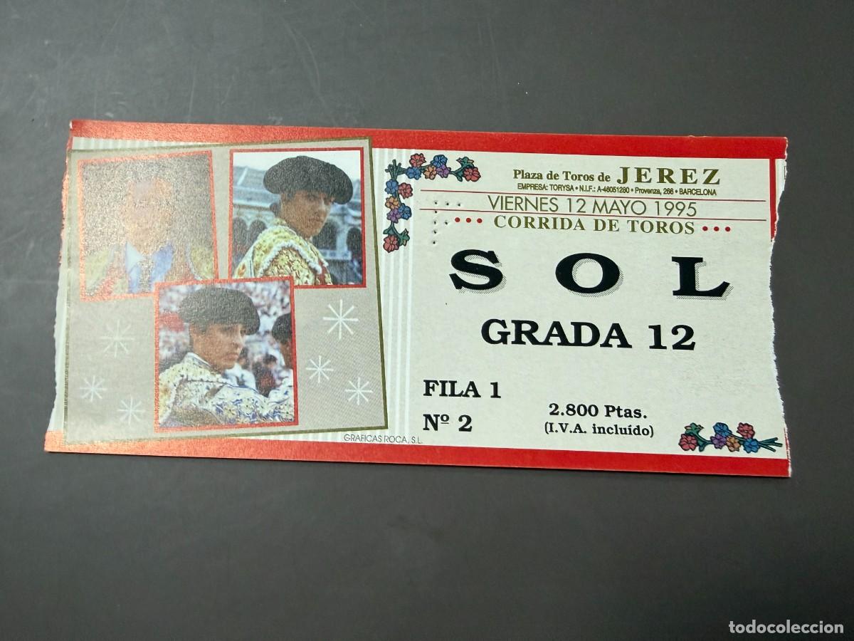 Tauromaquia: ENTRADA DE TOROS - PLAZA DE TOROS DE JEREZ - SOL GRADA - VIERNES 12 MAYO 1995