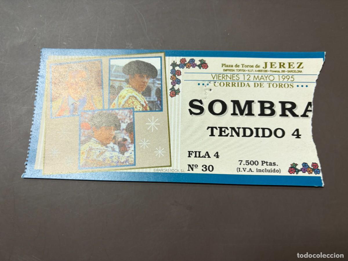 Tauromaquia: ENTRADA DE TOROS - PLAZA DE TOROS DE JEREZ - SOMBRA PALCO - VIERNES 12 MAYO 1995