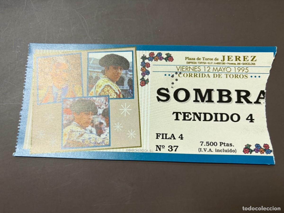 Tauromaquia: ENTRADA DE TOROS - PLAZA DE TOROS DE JEREZ - SOMBRA PALCO - VIERNES 12 MAYO 1995