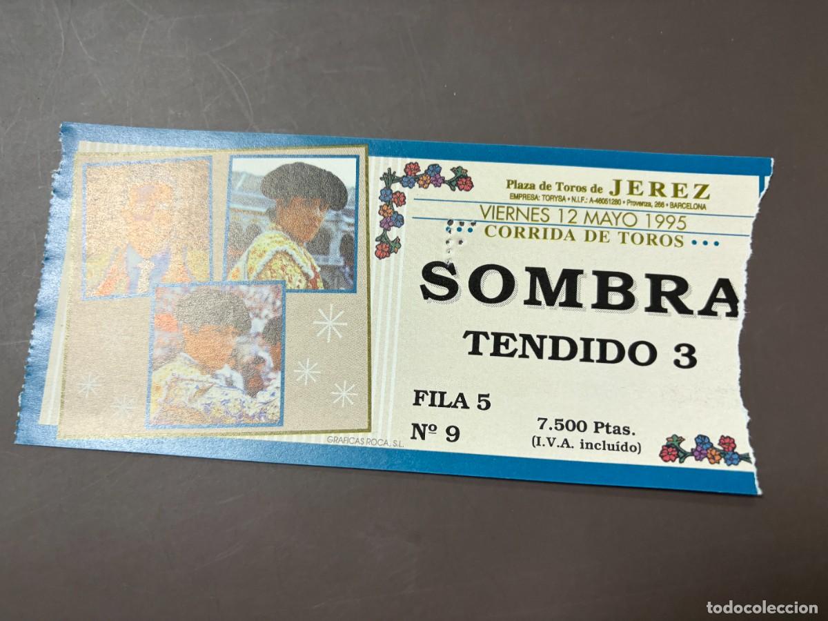 Tauromaquia: ENTRADA DE TOROS - PLAZA DE TOROS DE JEREZ - SOMBRA PALCO - VIERNES 12 MAYO 1995