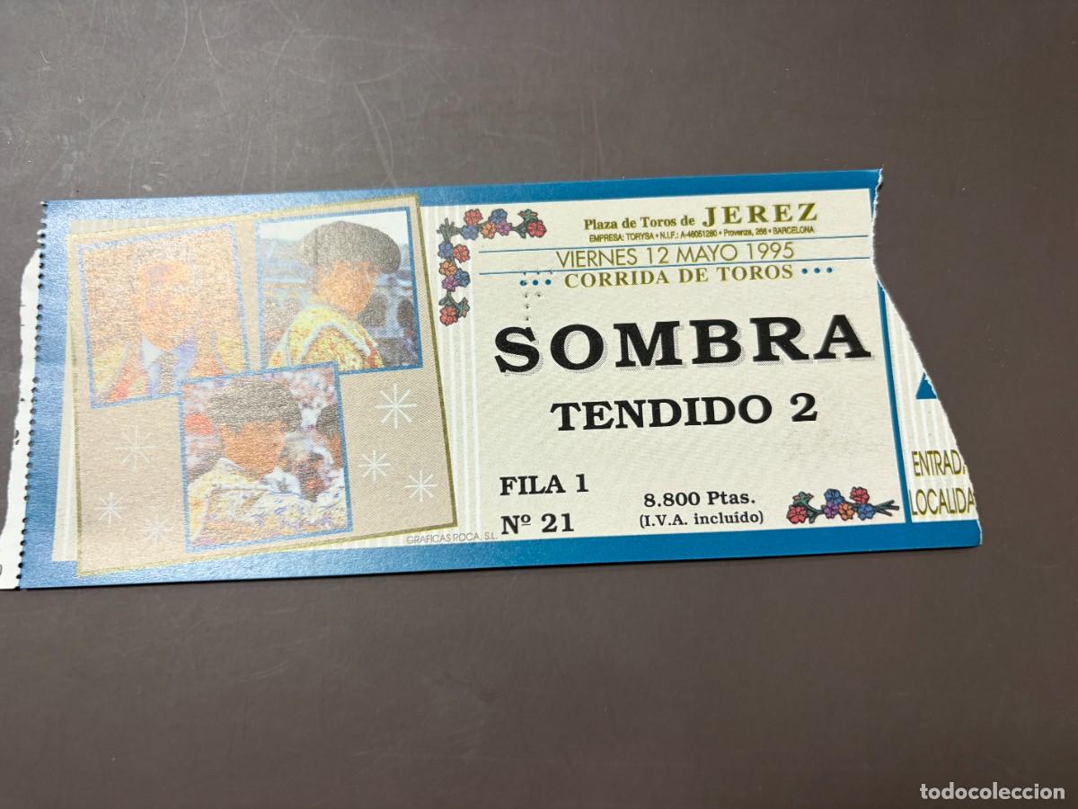 Tauromaquia: ENTRADA DE TOROS - PLAZA DE TOROS DE JEREZ - SOMBRA PALCO - VIERNES 12 MAYO 1995