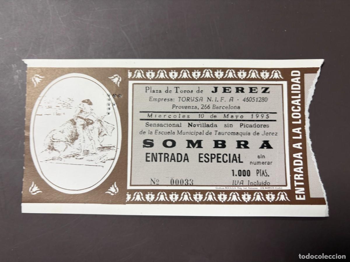 Tauromaquia: ENTRADA DE TOROS - PLAZA DE TOROS DE JEREZ - SOMBRA ESPECIAL - MI&Eacute;RCOLES 10 MAYO 1995