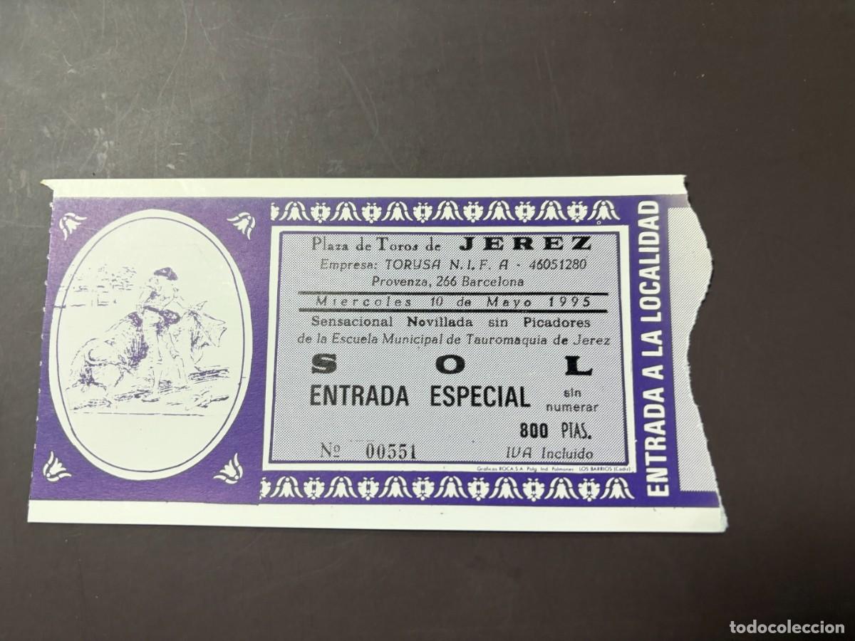Tauromaquia: ENTRADA DE TOROS - PLAZA DE TOROS DE JEREZ - SOL ESPECIAL - MI&Eacute;RCOLES 10 MAYO 1995