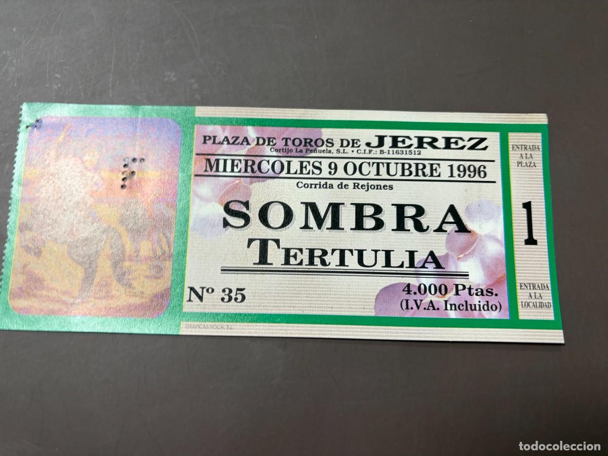 Tauromaquia: ENTRADA DE TOROS - PLAZA DE TOROS DE JEREZ - SOMBRA TERTULIA - MIERCOLES 9 OCTUBRE 1996