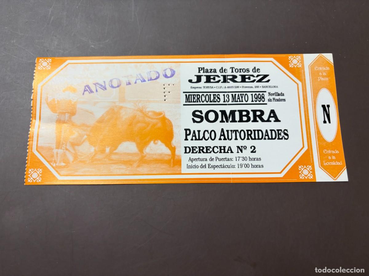 Bullfighting: ENTRADA DE TOROS - PLAZA DE TOROS DE JEREZ - SOMBRA PALCO AUTORIDADES DRCHA - MI&Eacute;RCOLES 13 MAYO 1998