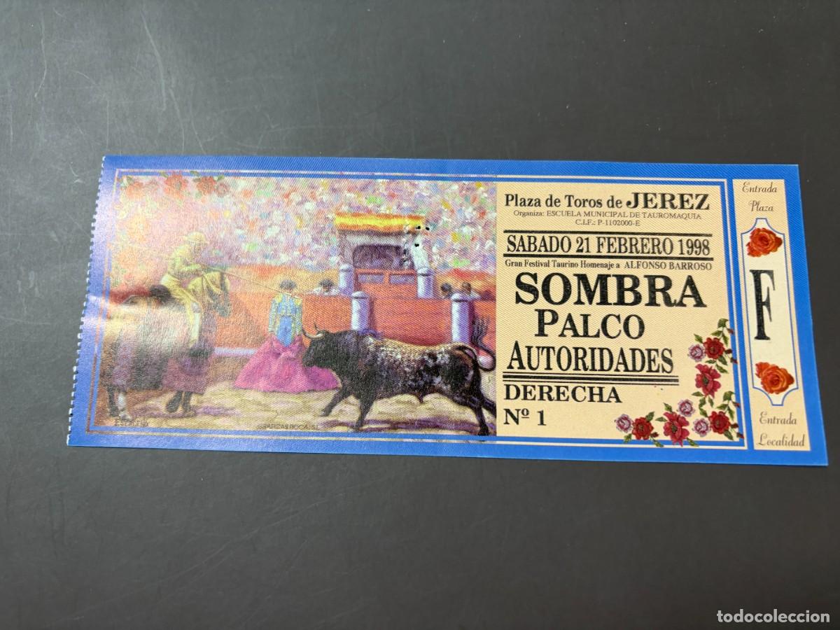 Tauromaquia: ENTRADA DE TOROS - PLAZA DE TOROS DE JEREZ - SOMBRA PALCO AUTORIDADES DRCHA - S&Aacute;BADO 21 FEBRERO 1998
