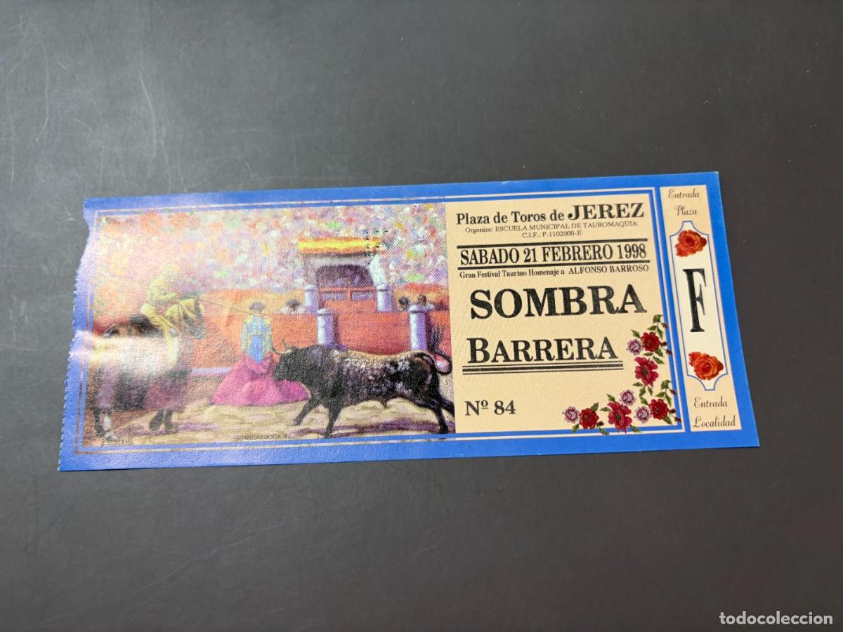 Tauromaquia: ENTRADA DE TOROS - PLAZA DE TOROS DE JEREZ - SOMBRA BARRERA - S&Aacute;BADO 21 FEBRERO 1998