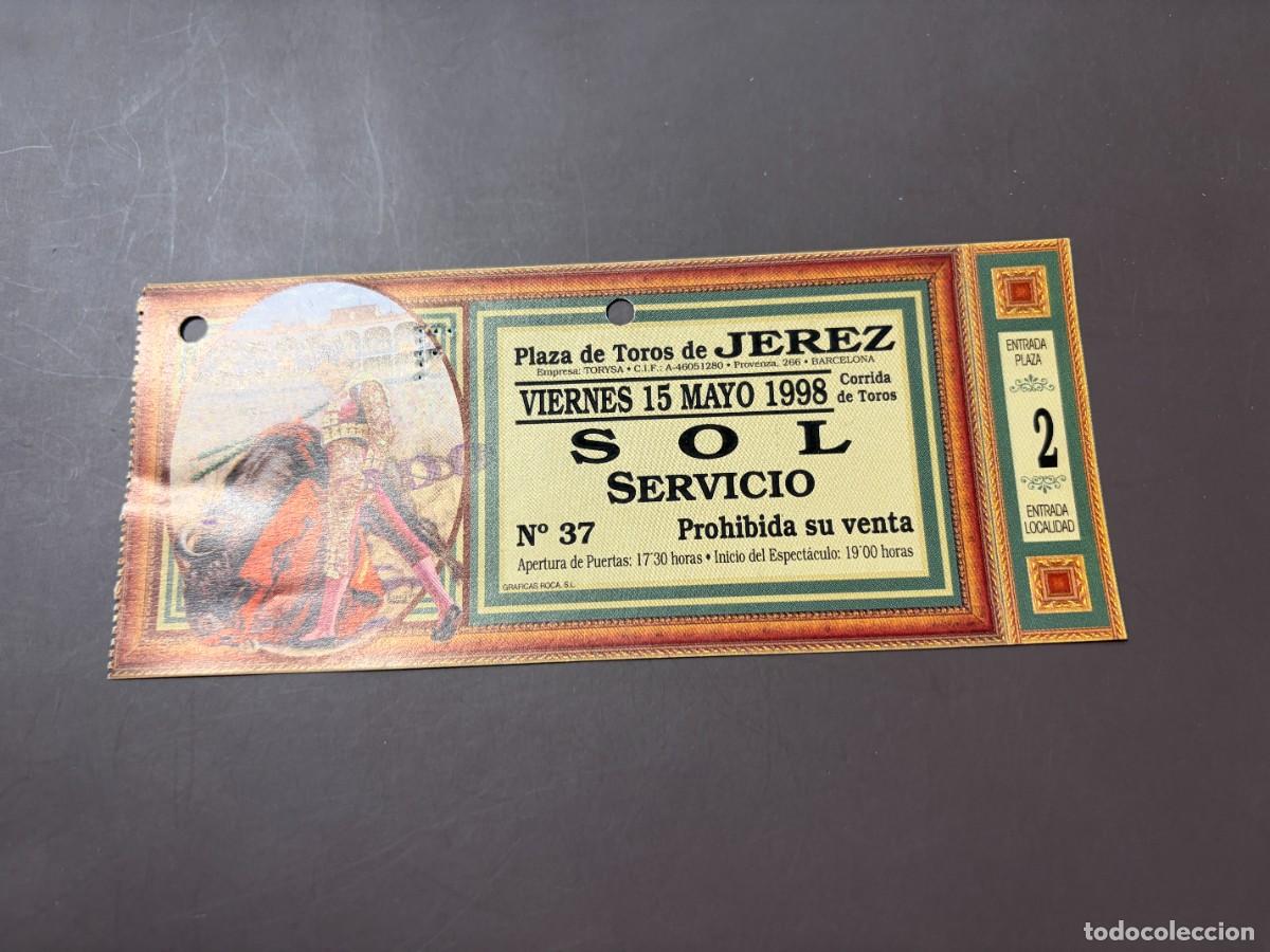 Tauromaquia: ENTRADA DE TOROS - PLAZA DE TOROS DE JEREZ - SOL SERVICIO - VIERNES 15 MAYO 1998
