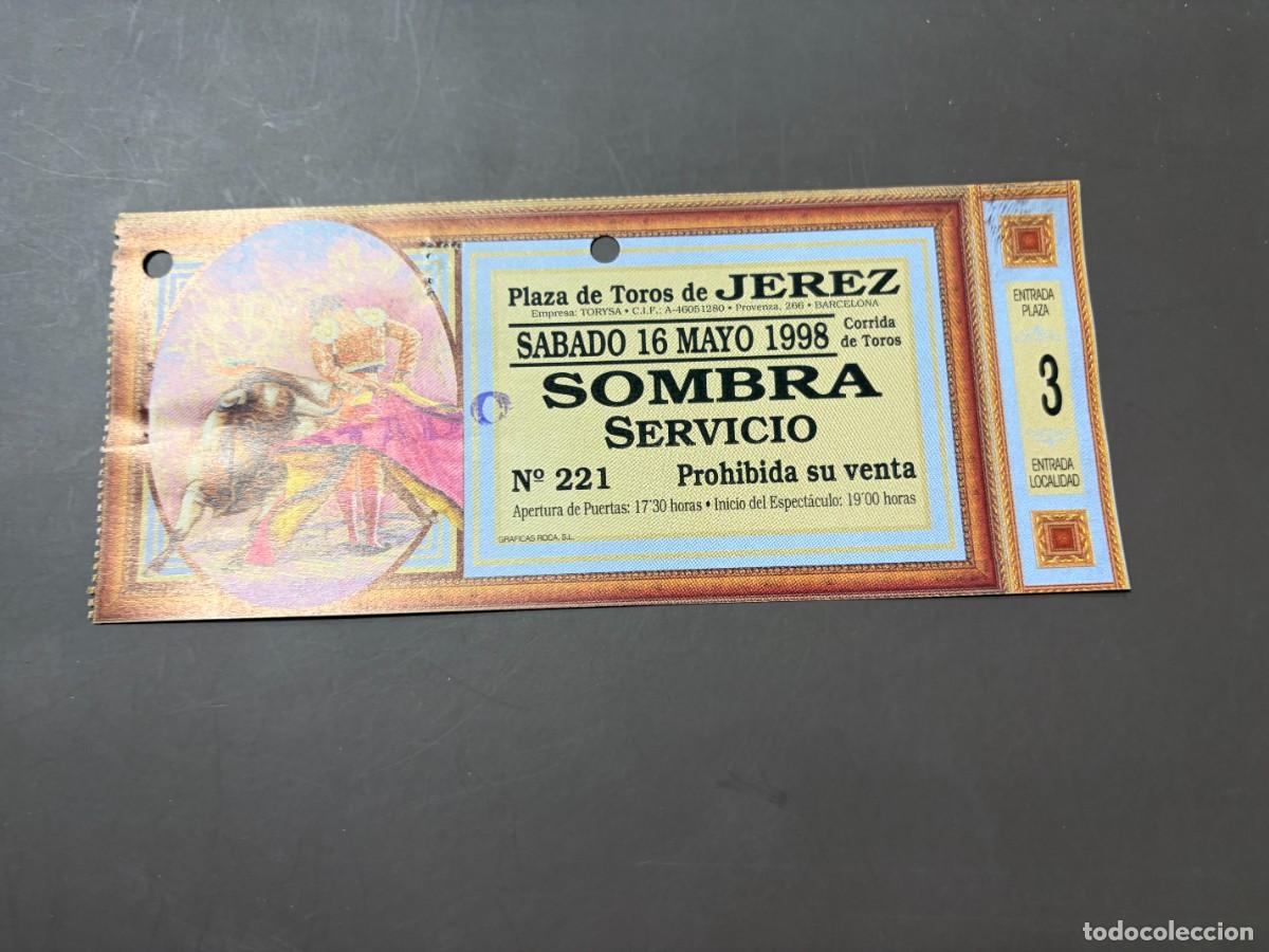 Tauromaquia: ENTRADA DE TOROS - PLAZA DE TOROS DE JEREZ - SOMBRA SERVICIO - S&Aacute;BADO 16 MAYO 1998