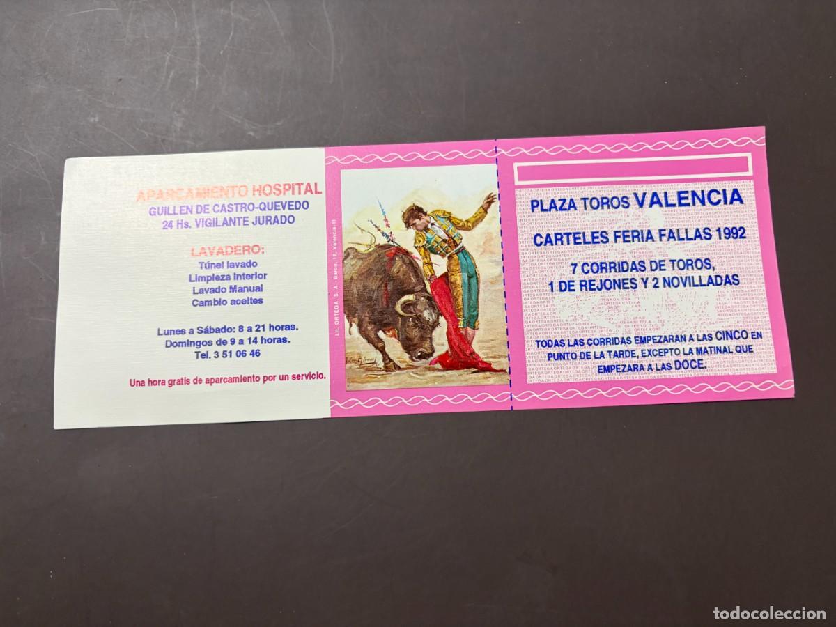 Tauromaquia: ENTRADA DE TOROS - PLAZA TOROS VALENCIA - 1992
