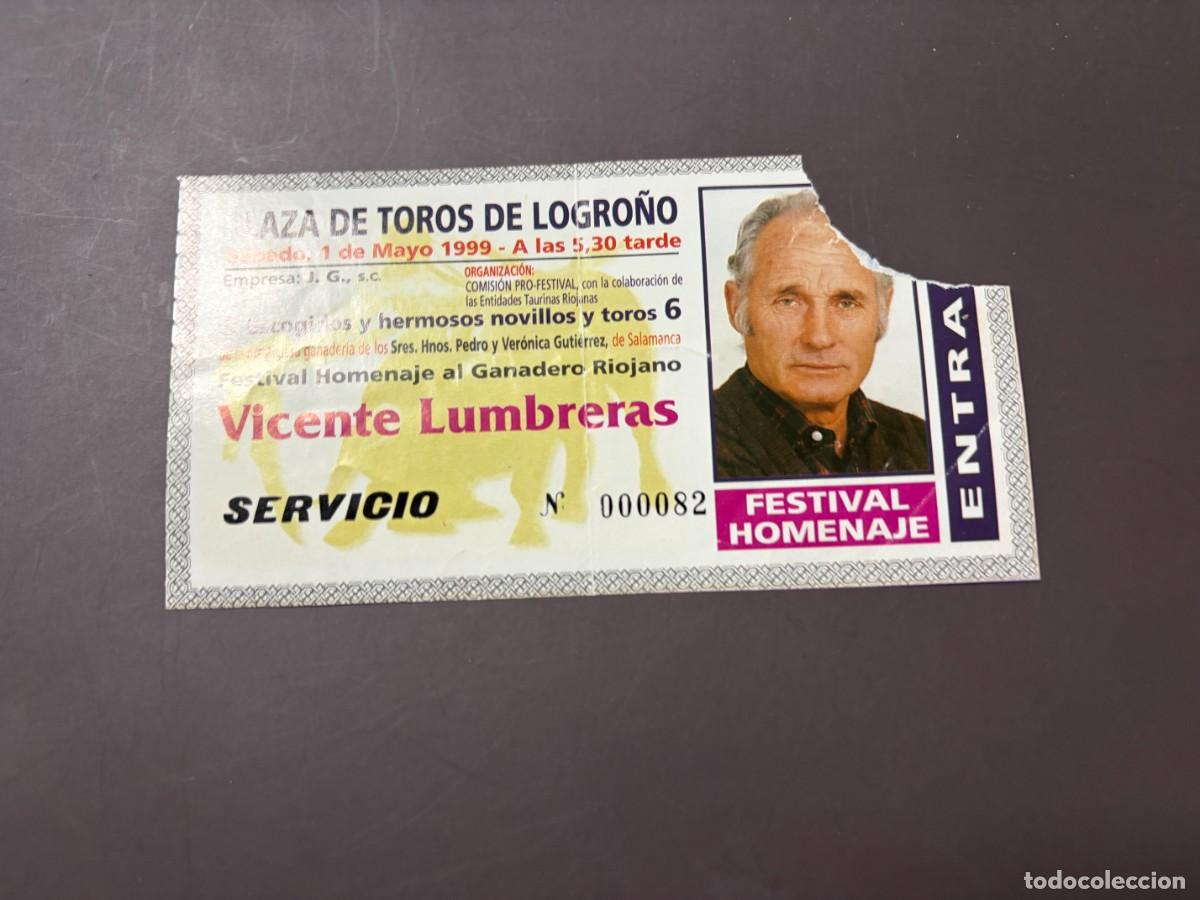 Tauromaquia: ENTRADA DE TOROS - PLAZA DE TOROS DE LOGRO&Ntilde;O - SERVICIO - S&Aacute;BADO 1 MAYO 1999