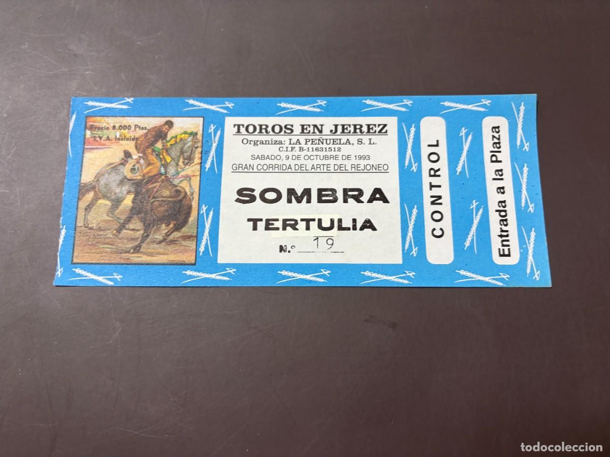 Tauromaquia: ENTRADA DE TOROS - TOROS EN JEREZ - SOMBRA TERTULIA - S&Aacute;BADO 9 OCTUBRE 1993