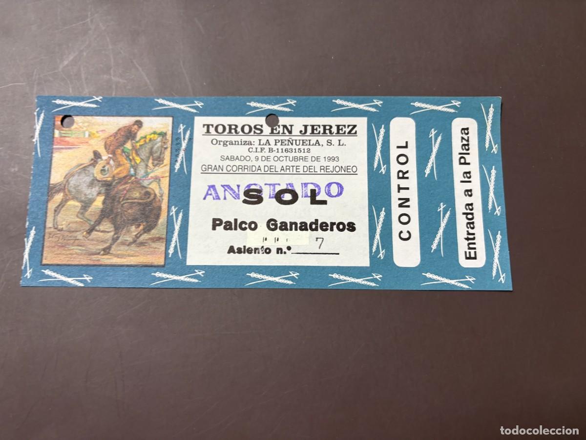 Tauromaquia: ENTRADA DE TOROS - TOROS EN JEREZ - SOL PALCO GANADEROS - S&Aacute;BADO 9 OCTUBRE 1993