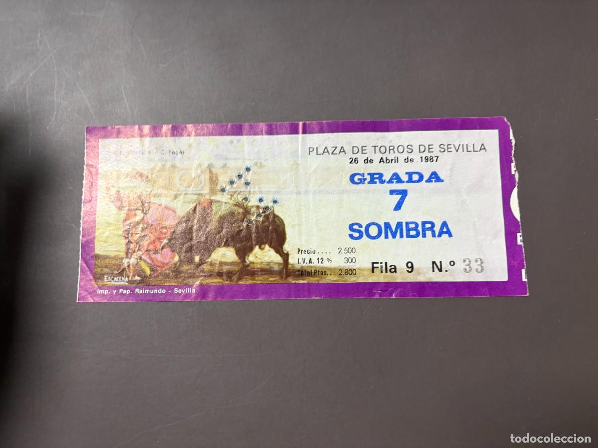 Tauromaquia: ENTRADA DE TOROS - PLAZA DE TOROS DE SEVILLA - SOMBRA - 26 ABRIL 1987