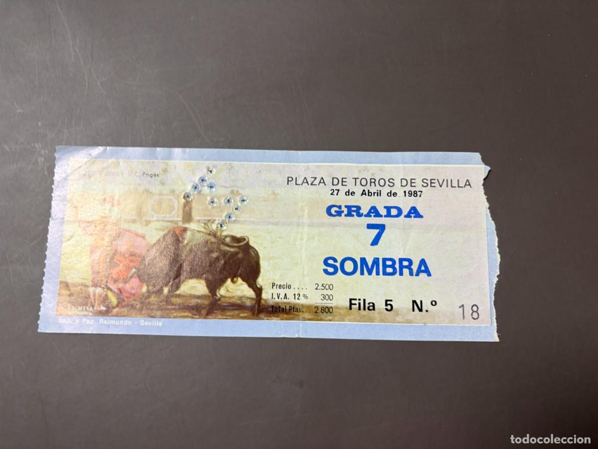 Tauromaquia: ENTRADA DE TOROS - PLAZA DE TOROS DE SEVILLA - SOMBRA - 27 ABRIL 1987