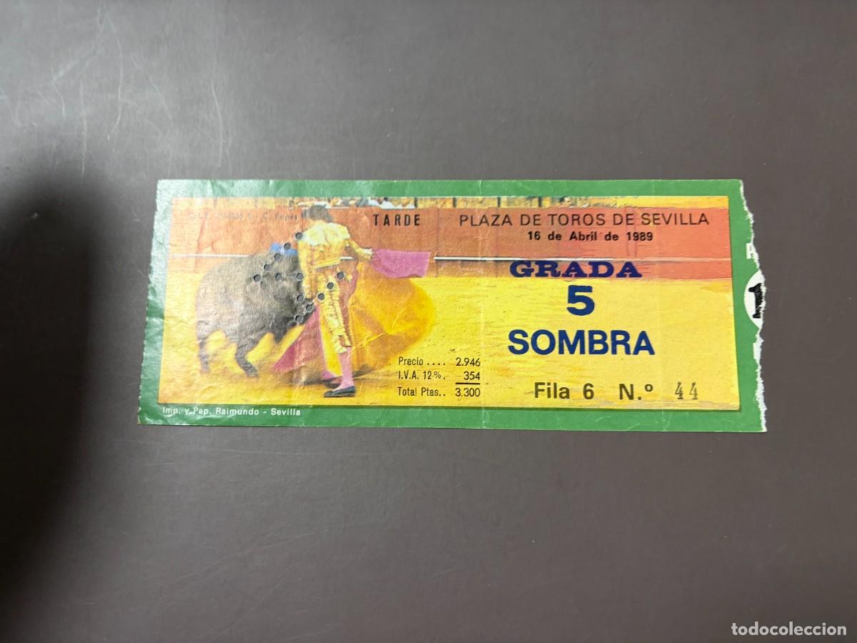 Tauromaquia: ENTRADA DE TOROS - PLAZA DE TOROS DE SEVILLA - SOMBRA - 16 ABRIL 1989