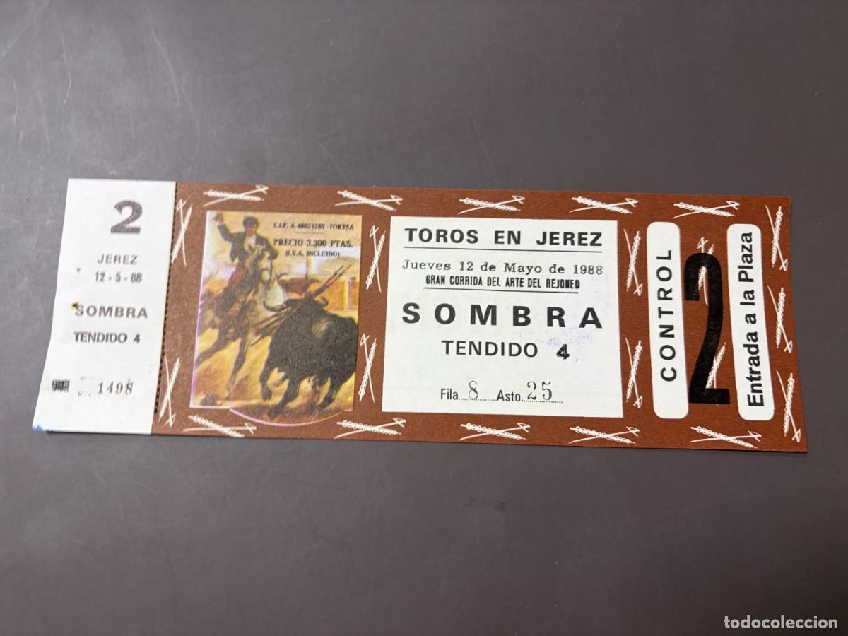 Tauromaquia: ENTRADA DE TOROS - TOROS EN JEREZ - SOMBRA TENDIDO - JUEVES 12 MAYO 1988