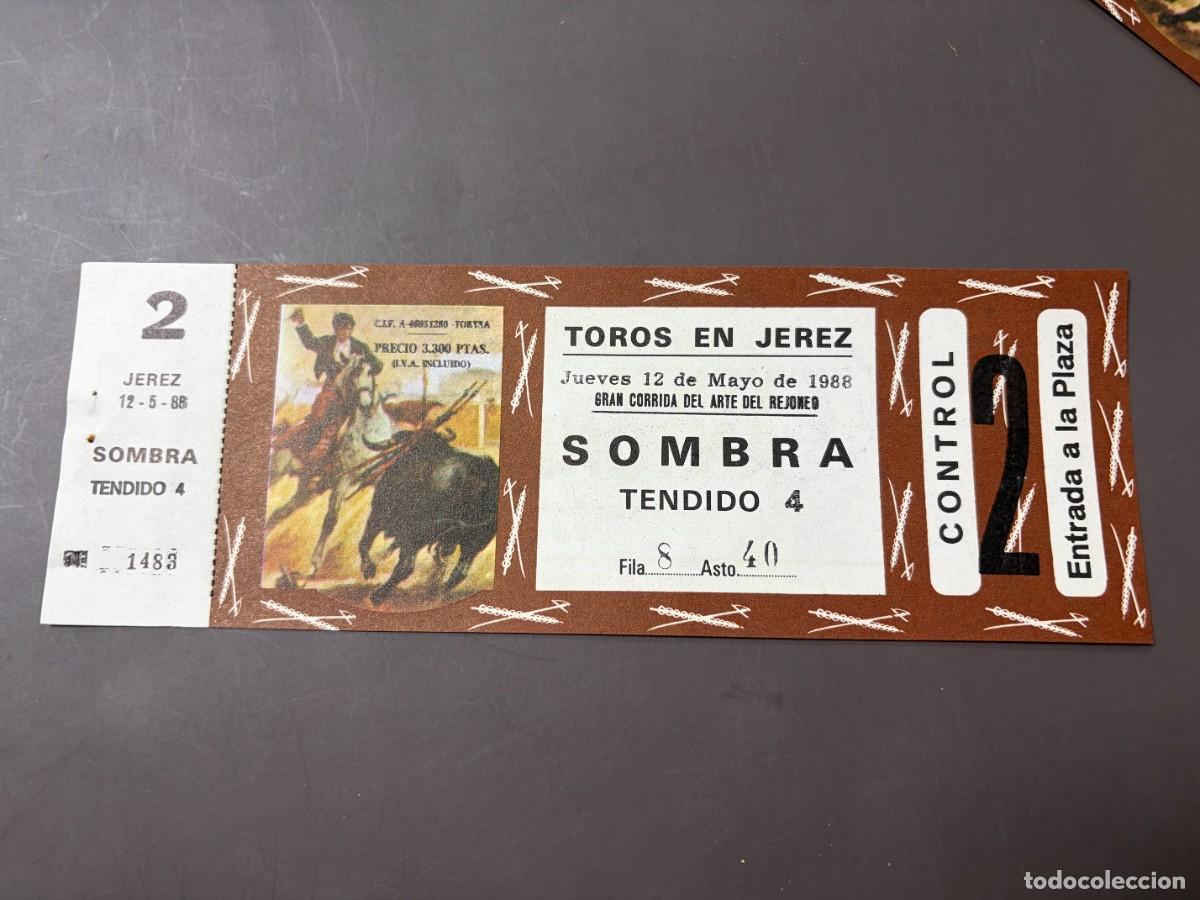 Tauromaquia: ENTRADA DE TOROS - TOROS EN JEREZ - SOMBRA TENDIDO - JUEVES 12 MAYO 1988