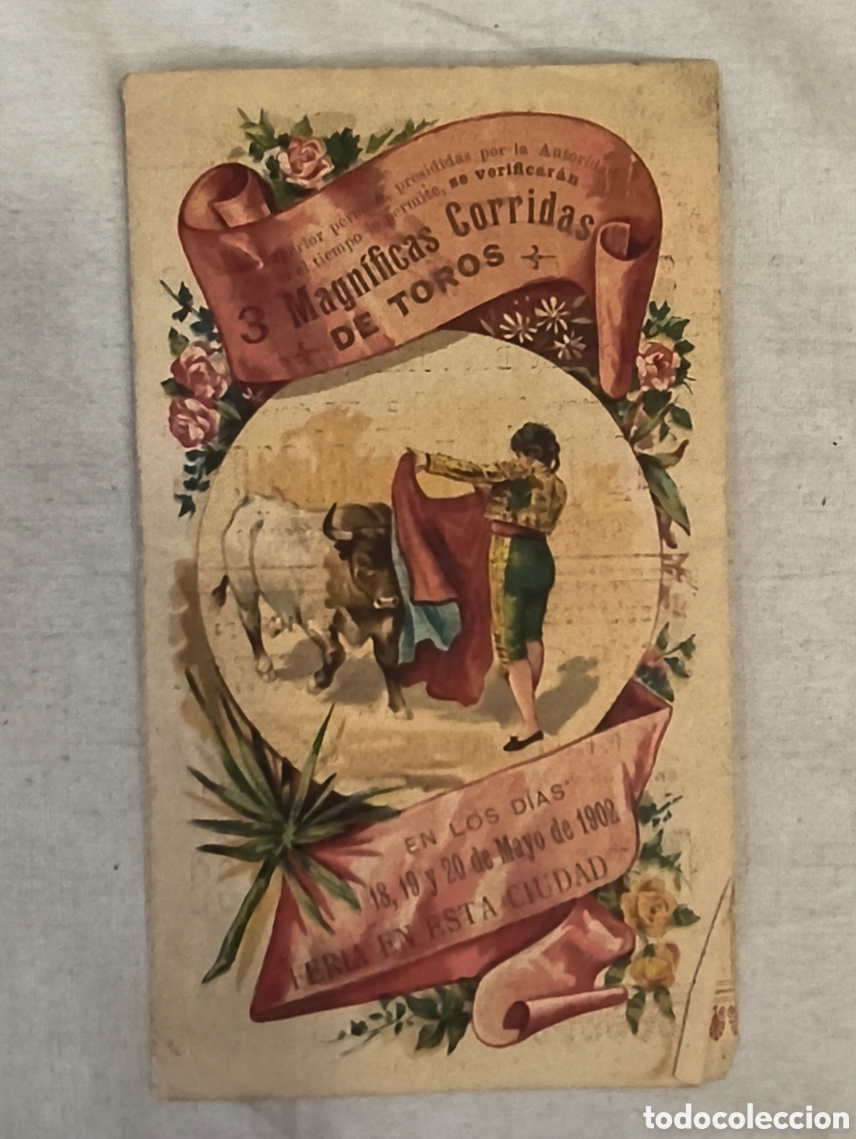 Tauromaquia: 1902 programa plaza de toros de cordoba, Lagartijo, Machaquito, Conejito Montes.