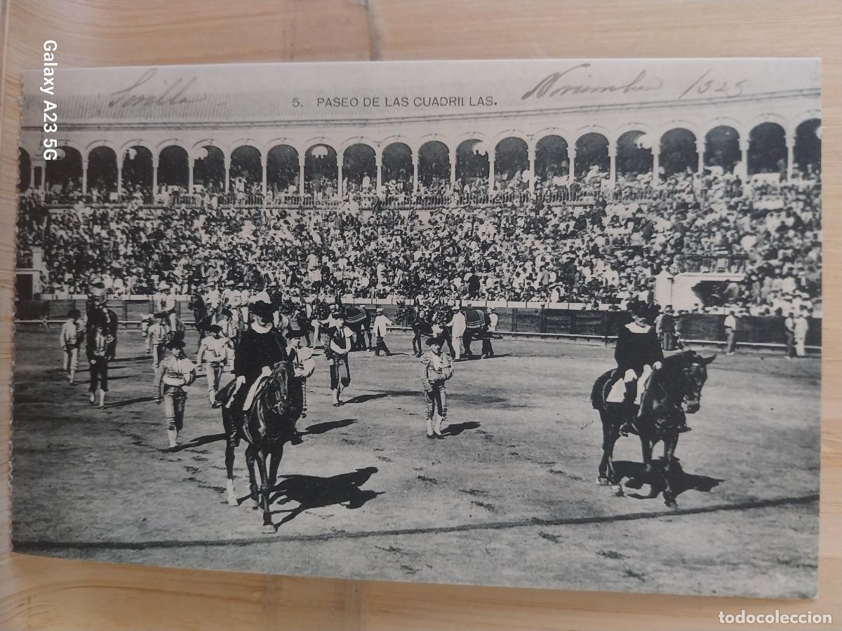 Tauromaquia: TAUROMAQUIA PASEO CUADRILLAS ED MANUEL BARREIRO 5 ESCRITA A&Ntilde;O 1925