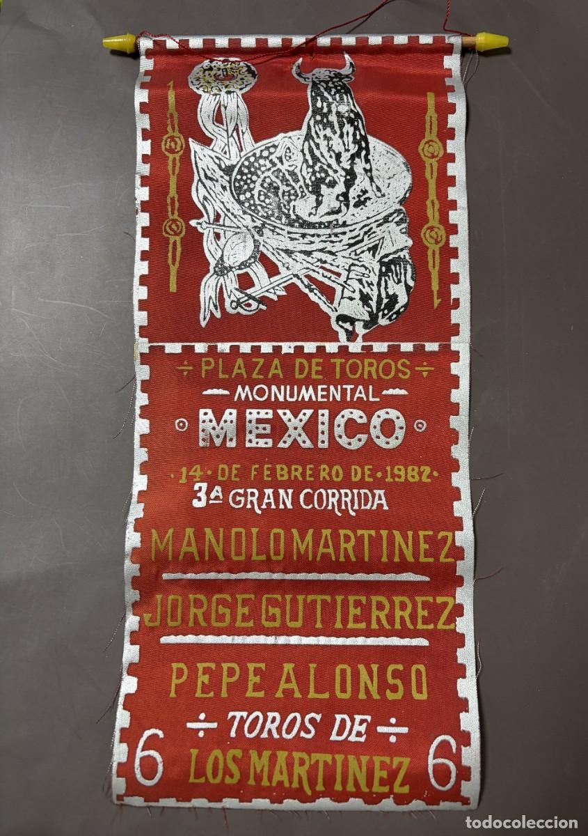 Tauromaquia: CARTEL SEDA. PLAZA TOROS M&Eacute;XICO. 1982. GANADER&Iacute;A LOS MARTINEZ. MANOLO MARTINEZ. JORGE GUTIERREZ