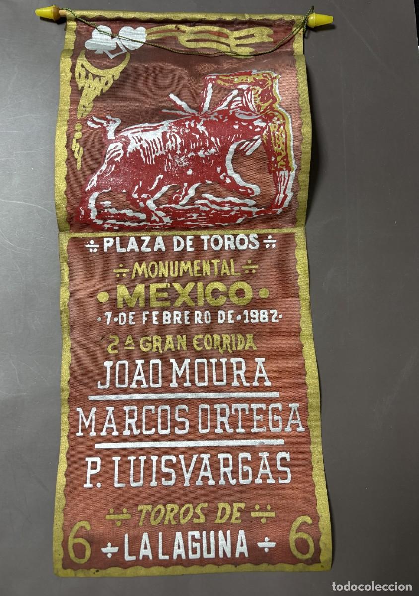 Tauromaquia: CARTEL SEDA. PLAZA TOROS M&Eacute;XICO. 1982. GANADER&Iacute;A LA LAGUNA.JOAO MOURA. MARCOS ORTEGA. P. LUIS VARGAS