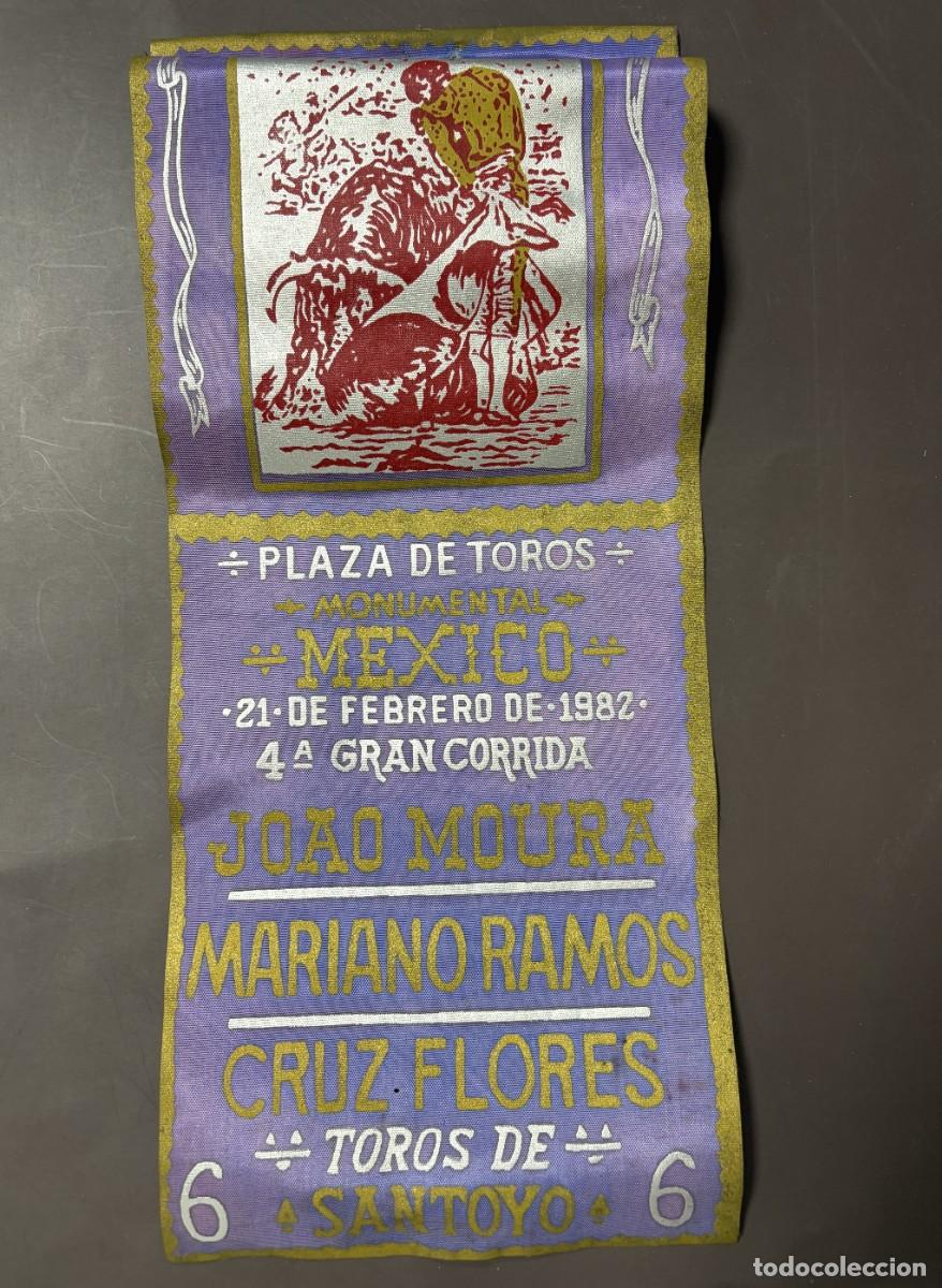 Tauromaquia: CARTEL SEDA. PLAZA TOROS M&Eacute;XICO. 1982. GANADER&Iacute;A SANTOYO. JOAO MOURA. MARIANO RAMOS. CRUZ FLORES