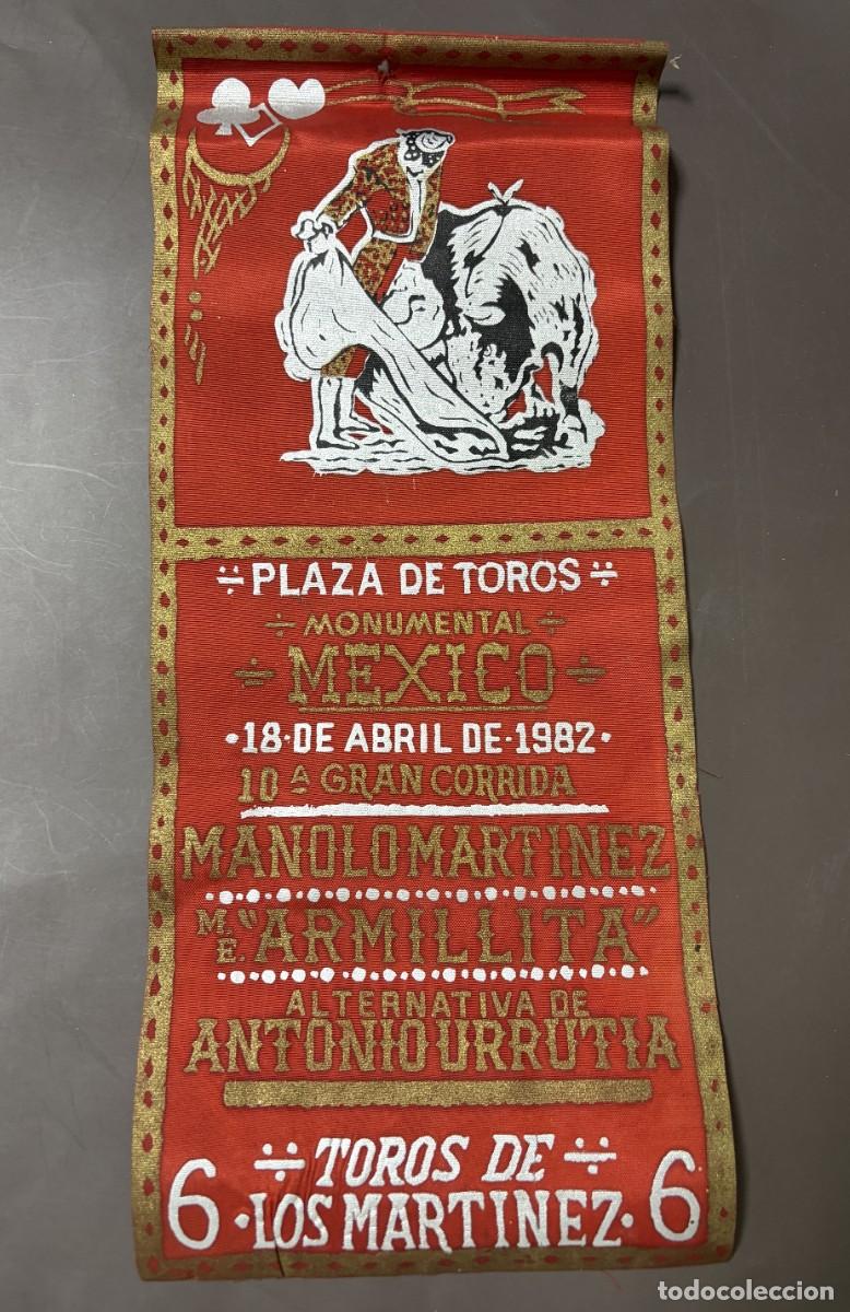 Tauromaquia: CARTEL SEDA. PLAZA TOROS M&Eacute;XICO. 1982. GANADER&Iacute;A LOS MARTINEZ. MANOLO MART&Iacute;NEZ. ARMILLITA