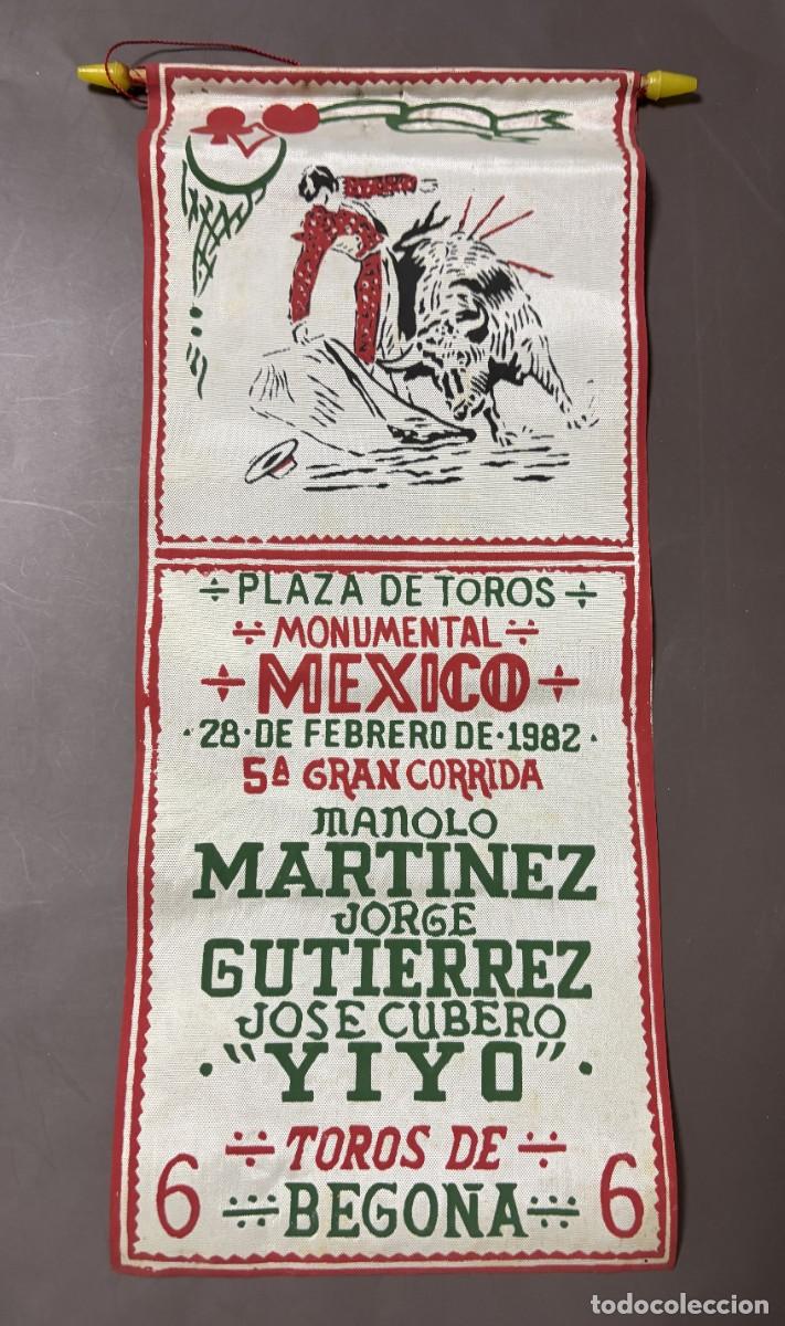 Tauromaquia: CARTEL SEDA. PLAZA TOROS M&Eacute;XICO. 1982. GANADER&Iacute;A BEGO&Ntilde;A. MANOLO MARTINEZ. JOSE CUBERO YIYO