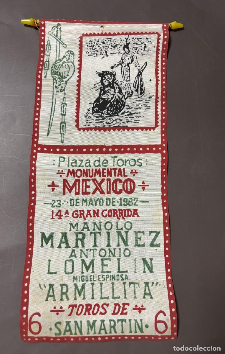 Tauromaquia: CARTEL SEDA. PLAZA TOROS M&Eacute;XICO. 1982. GANADER&Iacute;A SAN MARTIN. MANOLO MARTINEZ. LOMELIN. ARMILLATA