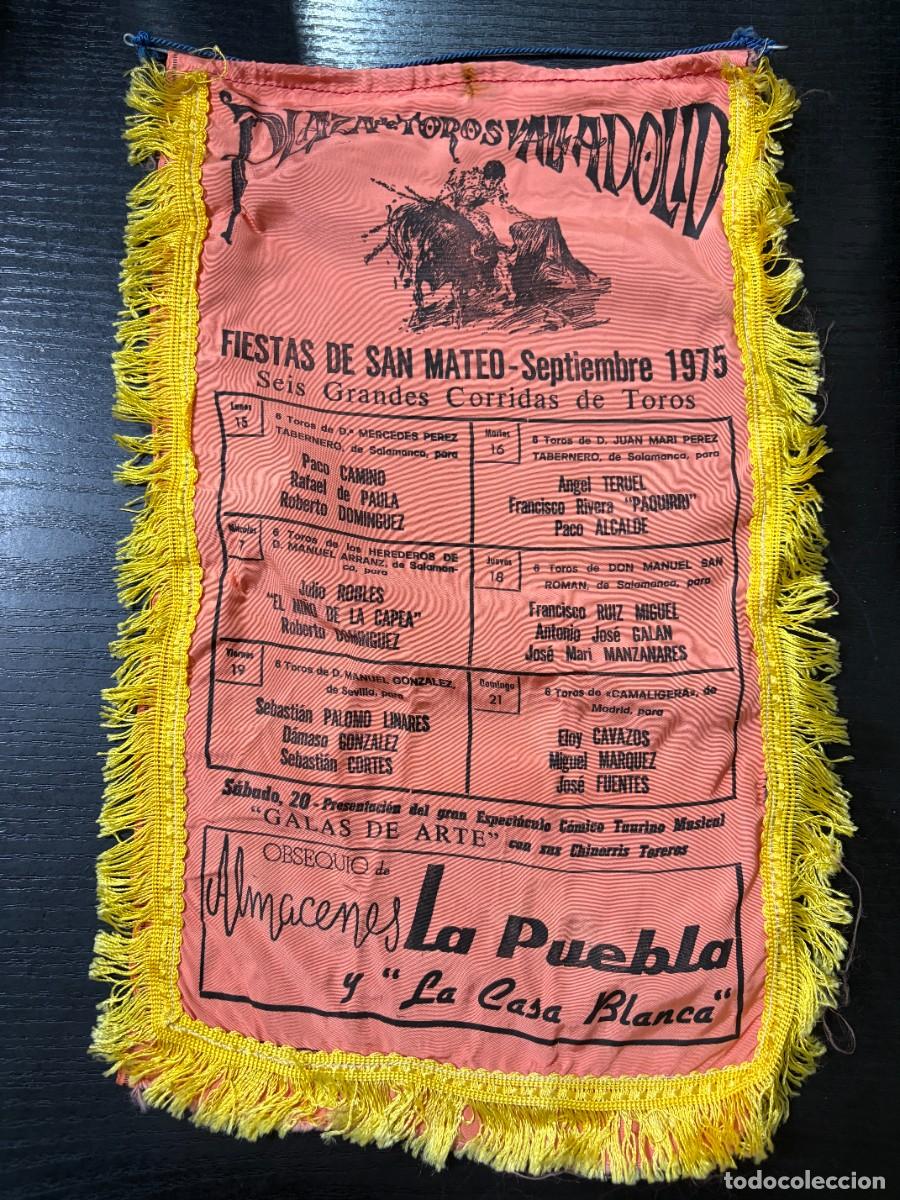 Tauromachia: CARTEL SEDA. PLAZA TOROS MADRID. 1975. PACO CAMINO. RAFAEL DE PAULA. PAQUIRRI. JULIO ROBLES.
