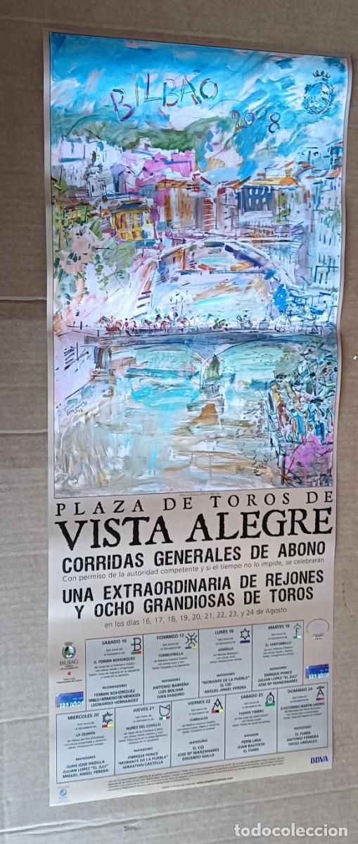 Tauromaquia: Cartel plaza de toros de Vista alegre &ndash; Bilbao 2008 -- 61 x 25 cm.