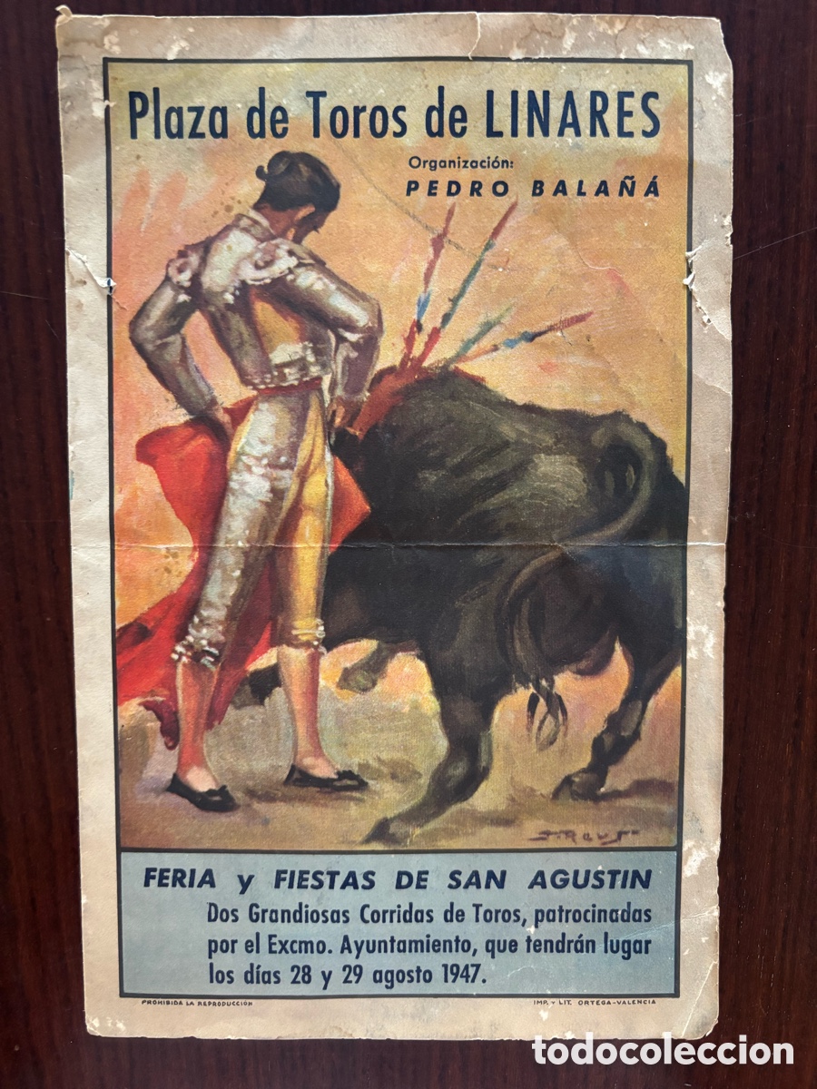 Tauromaquia: Cartel de la muerte de Manolete. Linares, 28 de agosto 1947. Toros, toreros, tauromaquia, Islero