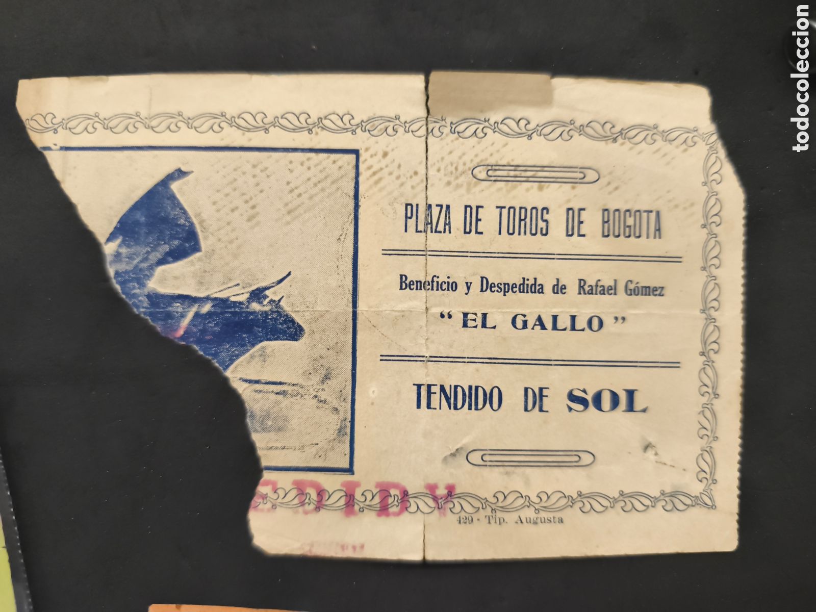 Tauromaquia: Entrada plaza de toros de Bogot&aacute;, despedida el Gallo 1922