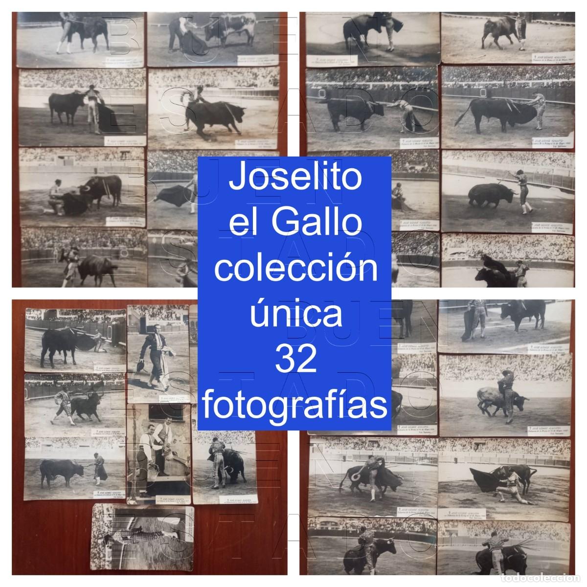 Tauromaquia: JOSELITO EL GALLO COLECCION UNICA 32 FOTOGRAFIAS ANTIGUAS 13X8 EULOGIO DE LAS HERAS SEVILLA U91