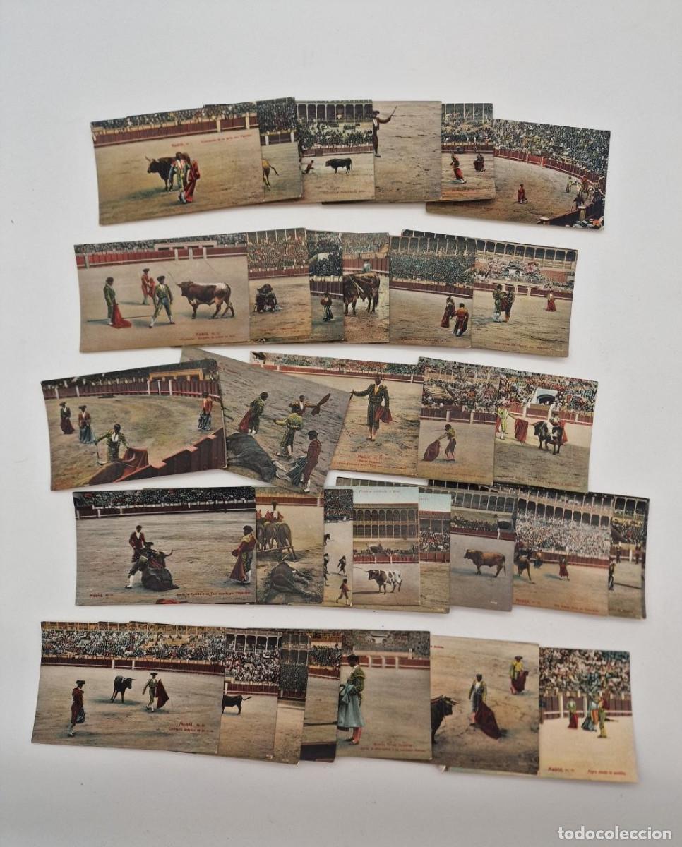 Stierkampf: RAR&Iacute;SIMA SERIE DE 39 POSTALES TAURINAS FOTOGR&Aacute;FICAS COLOREADAS, NUNCA VENDIDA EN TC!