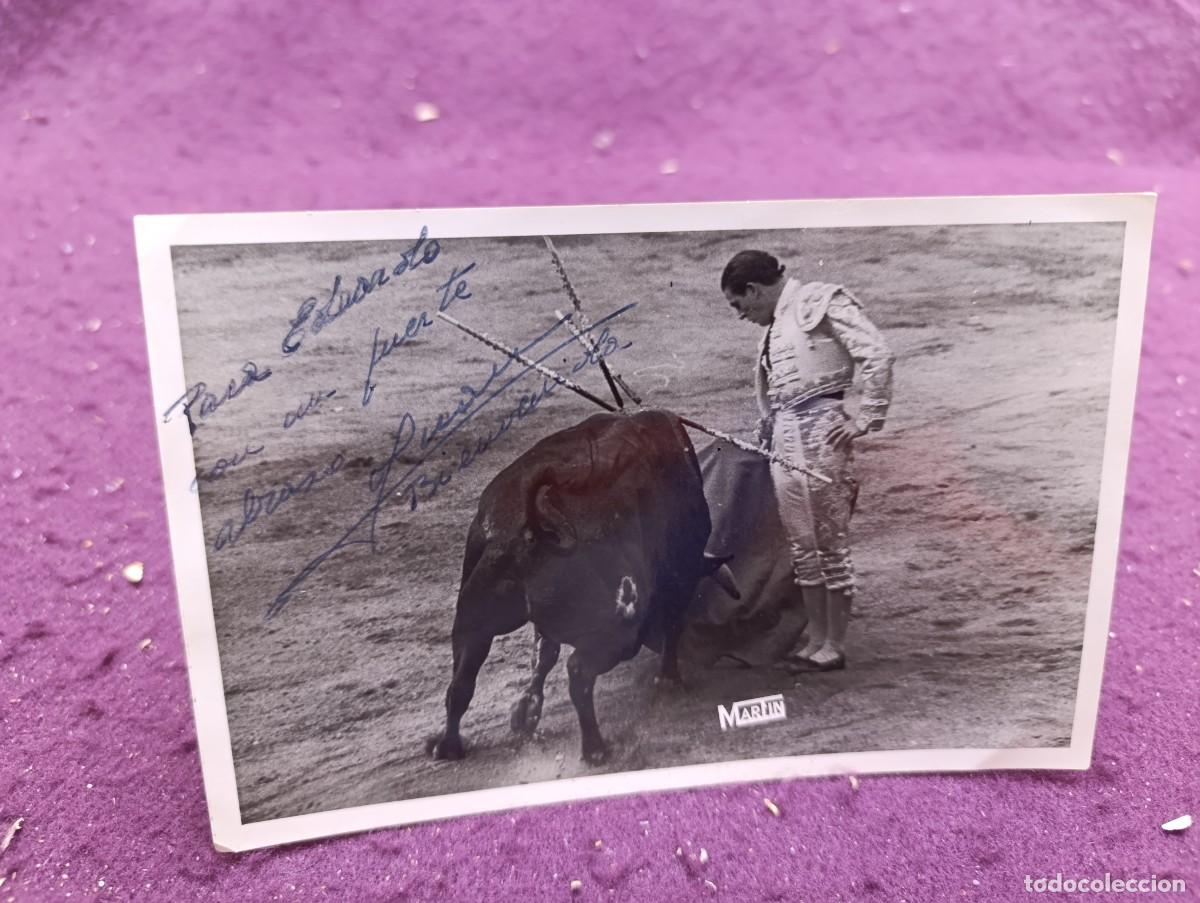 Tauromachie: Antigua fotograf&iacute;a de Archivo, Tauromaquia, firmada y dedicada, Fot. Mart&iacute;n, sello al dorso