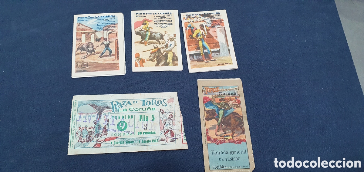 Bullfighting: Programas y entradas Plaza de Toros de La Coru&ntilde;a. (L133)