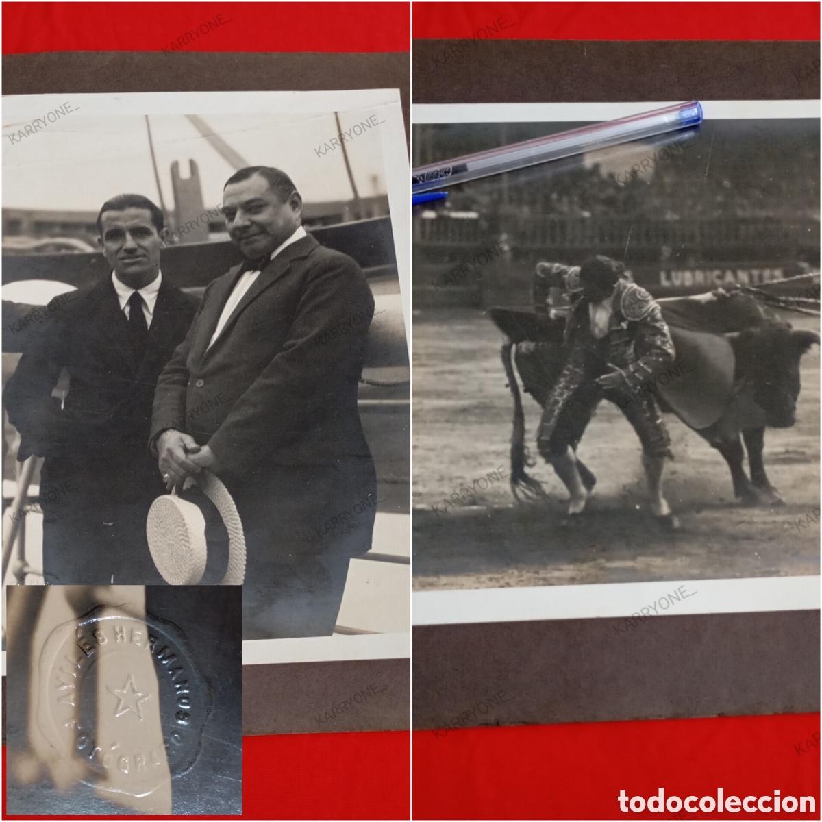 Tauromachia: 1922 Fotos torero Juan Belmonte Promotor Carlos Moreno y Paz + faena Plaza de toros Lima Per&uacute;