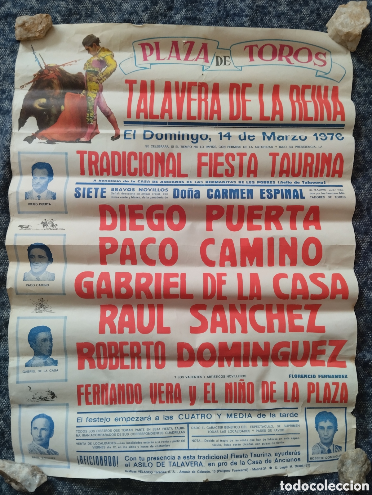 Tauromaquia: PLAZA DE TOROS DE TALAVERA DE LA REINA, TOLEDO. 14 MARZO 1977. TRADICIONAL FIESTA TAURINA.