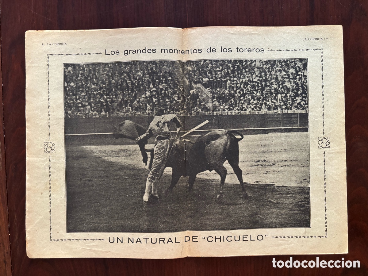 Stierkampf: Chicuelo en La Corrida, n&ordm; 53, de 14 de abril de 1921. Litri, Zocato, Granero&hellip;