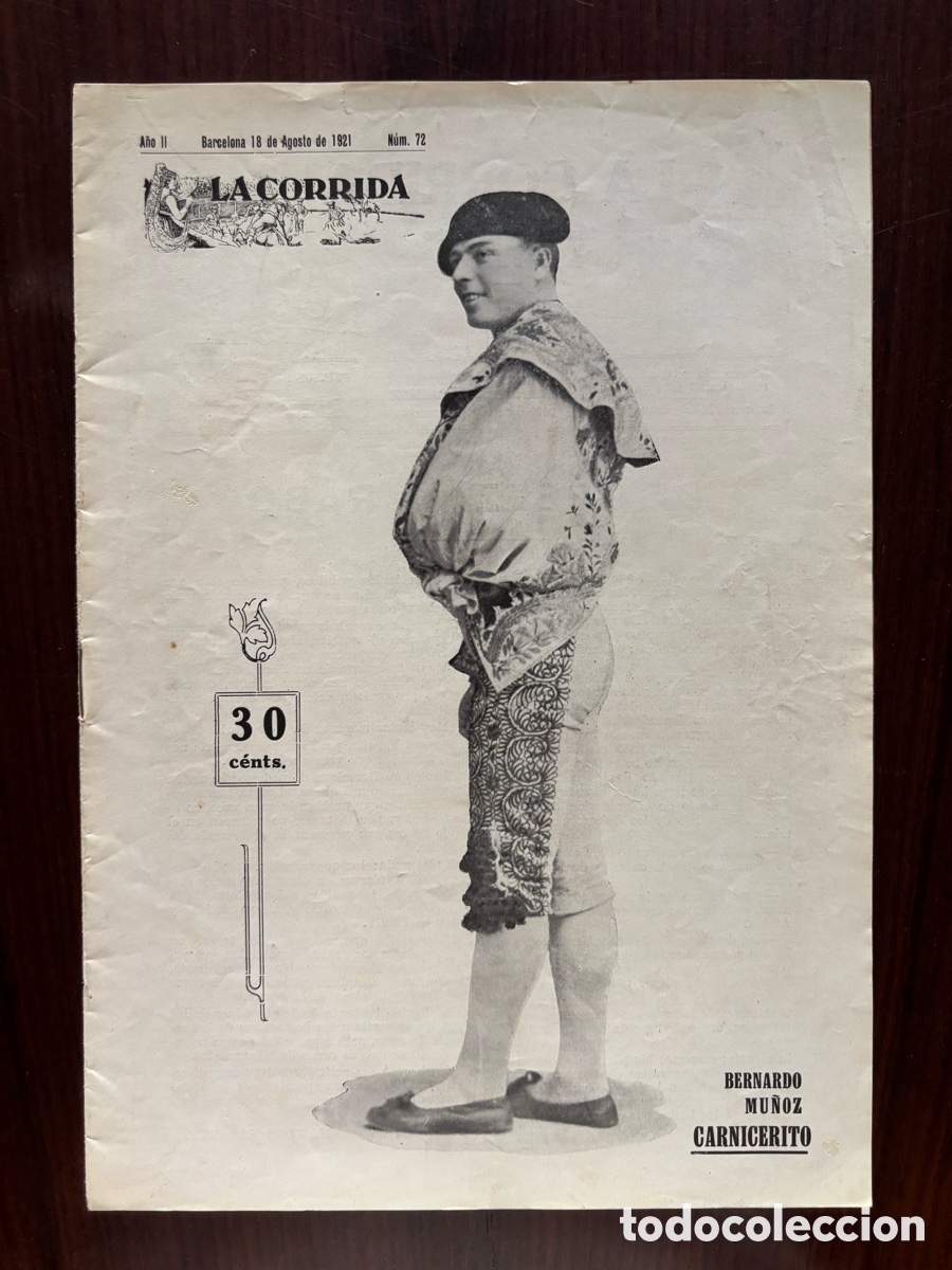 Tauromaquia: Carnicerito y Morenito de Zaragoza en revista La Corrida, n&ordm; 72, de 18 agosto 1921