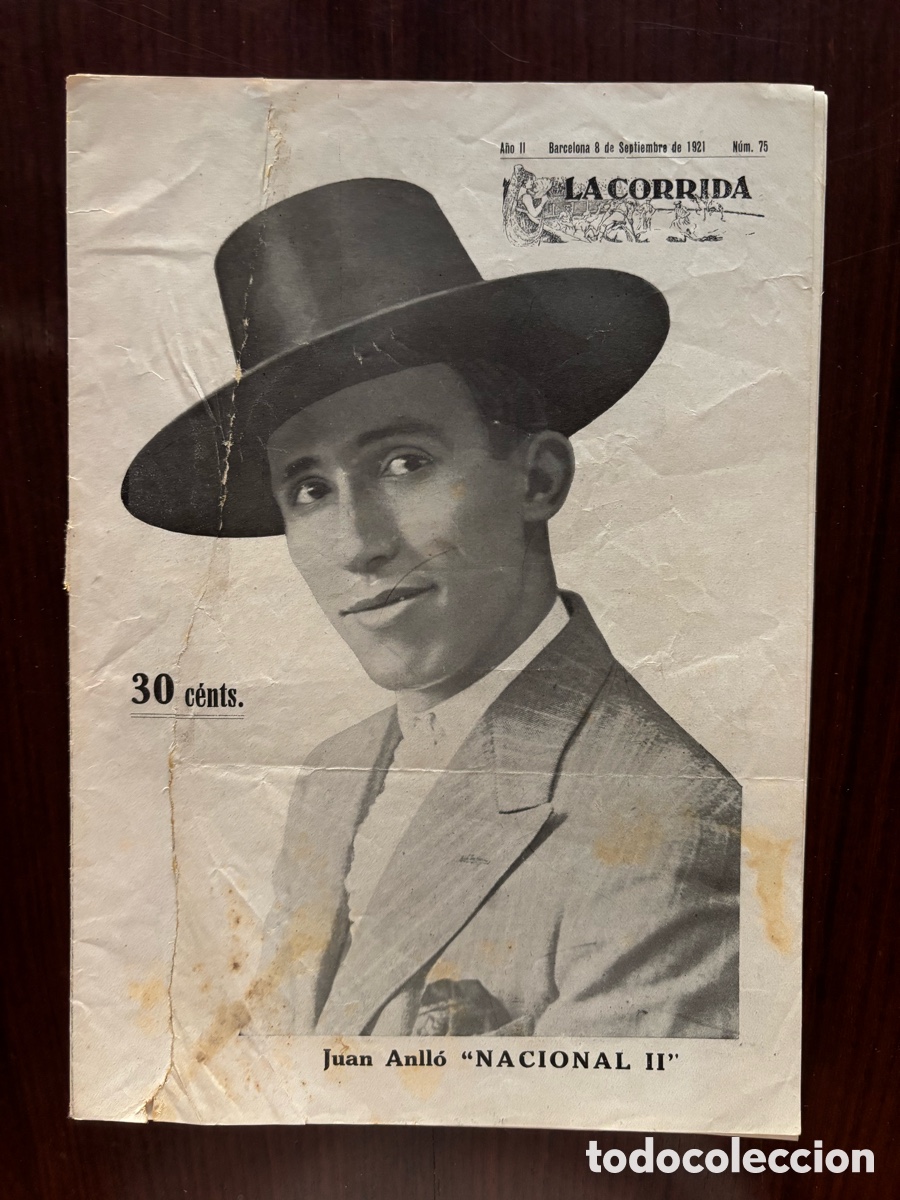 Tauromachia: Nacional II, Joselito Mart&iacute;n, muerte de Lime&ntilde;o&hellip; en La Corrida, n&ordm; 75, de 8 septiembre 1921