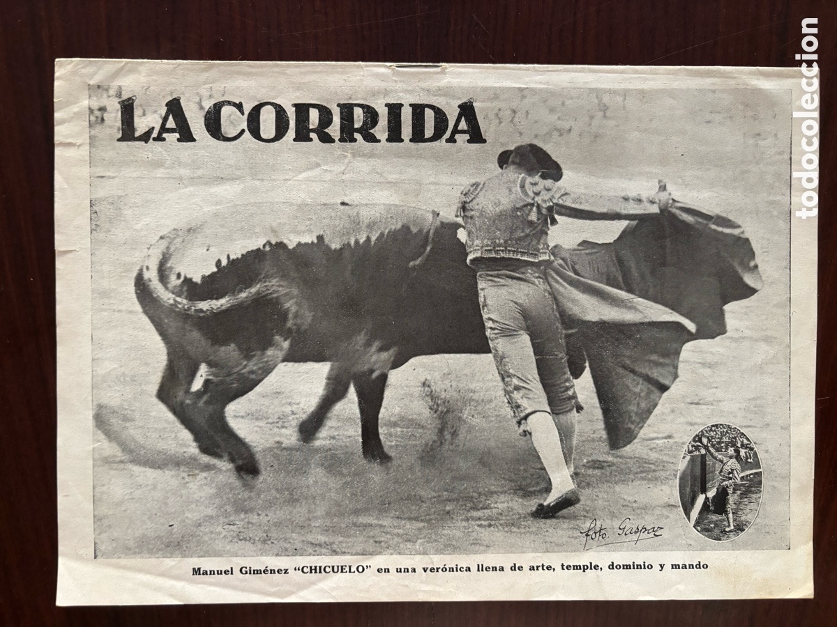 Tauromachia: Chicuelo La Corrida, n&ordm; 80, de 13 octubre 1921. Se&ntilde;oritas toreras, Juan Ruiz Lagartija, Facultade