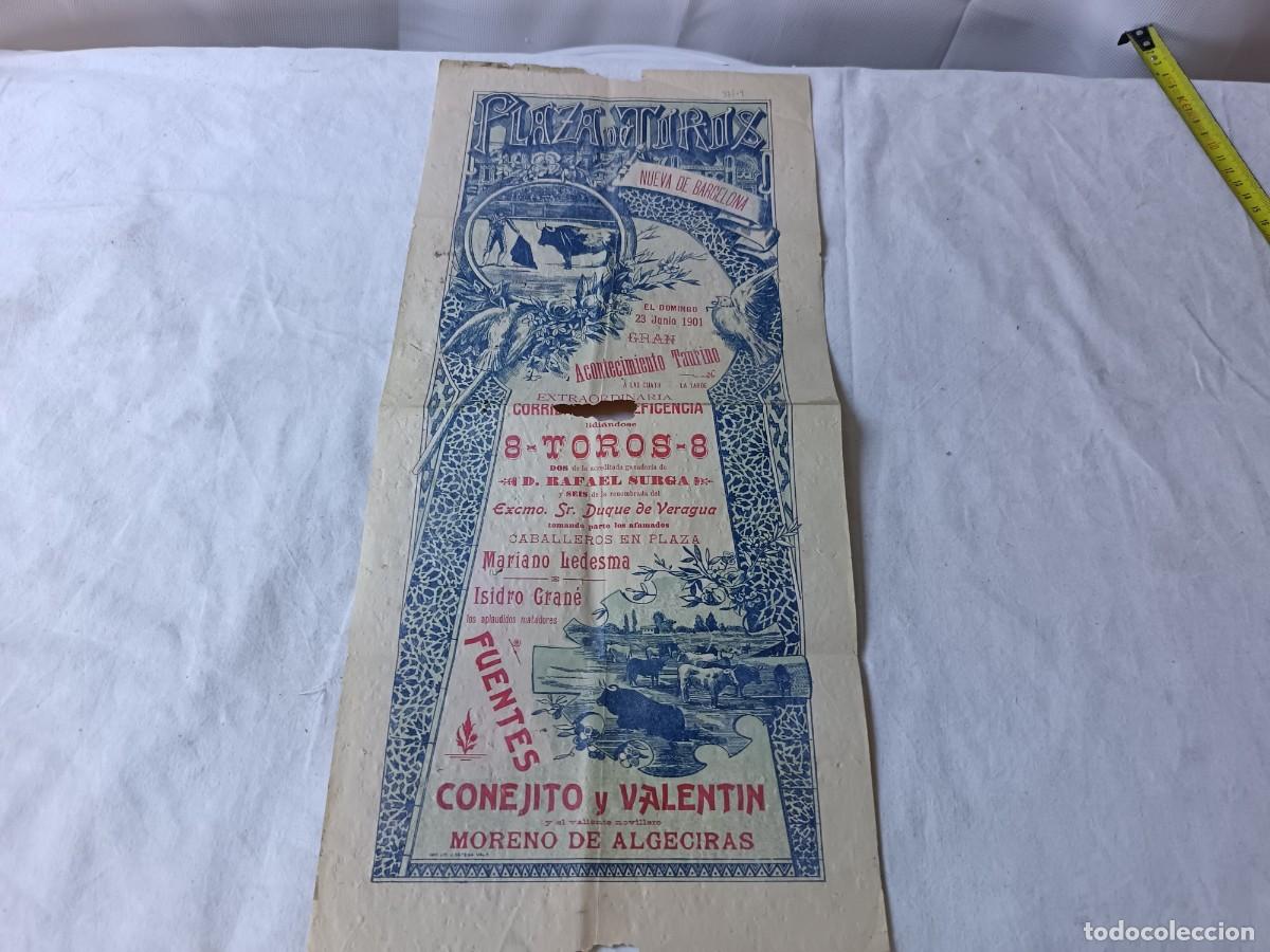 Tauromaquia: 1901, Antiguo Cartel de Toros, Plaza de Barcelona