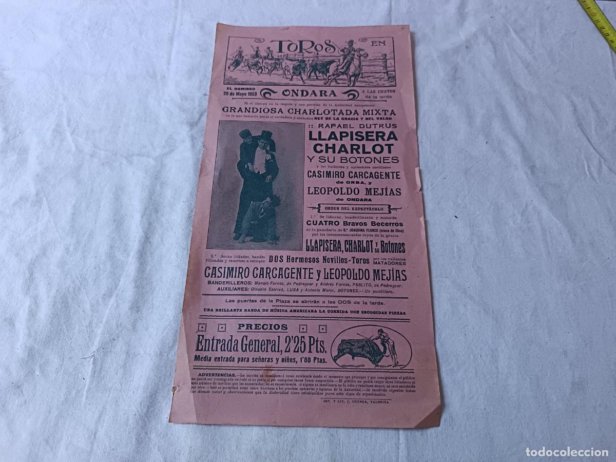 Tauromaquia: 1923, Antiguo Cartel de Toros a doble cara, Plaza de Ondara