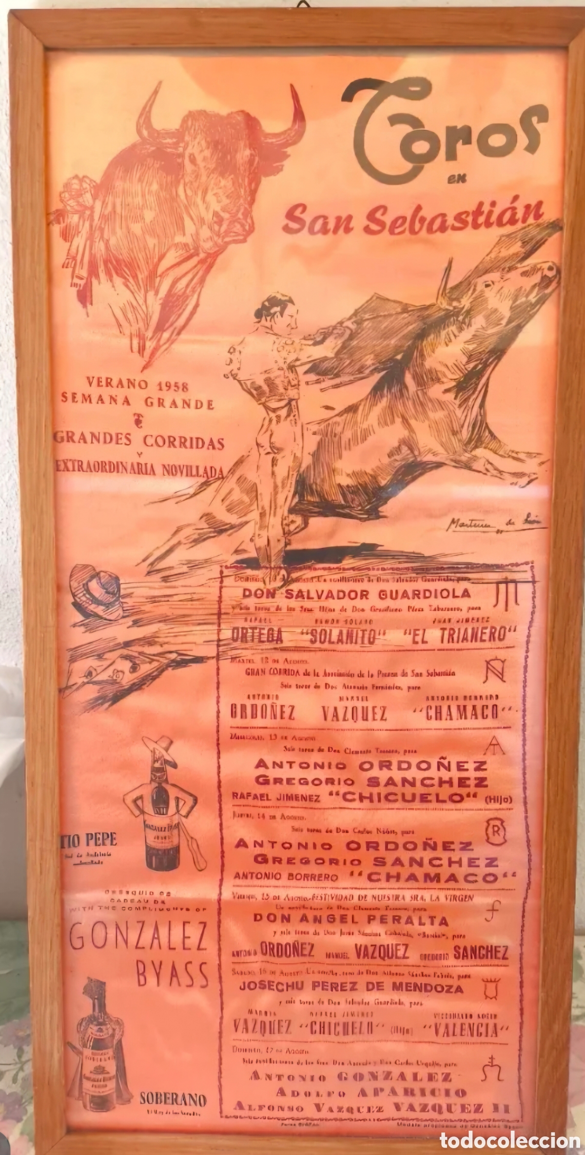 Tauromaquia: Toros verano 1958 San Sebasti&aacute;n