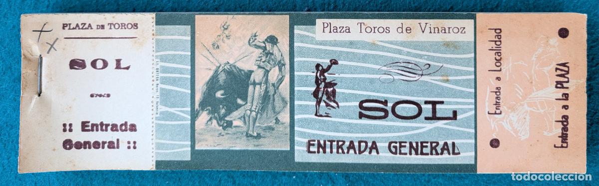 Tauromaquia: RW LOTE 95 ENTRADAS APROX PLAZA TOROS VINAROZ CASTELLON LT95 R